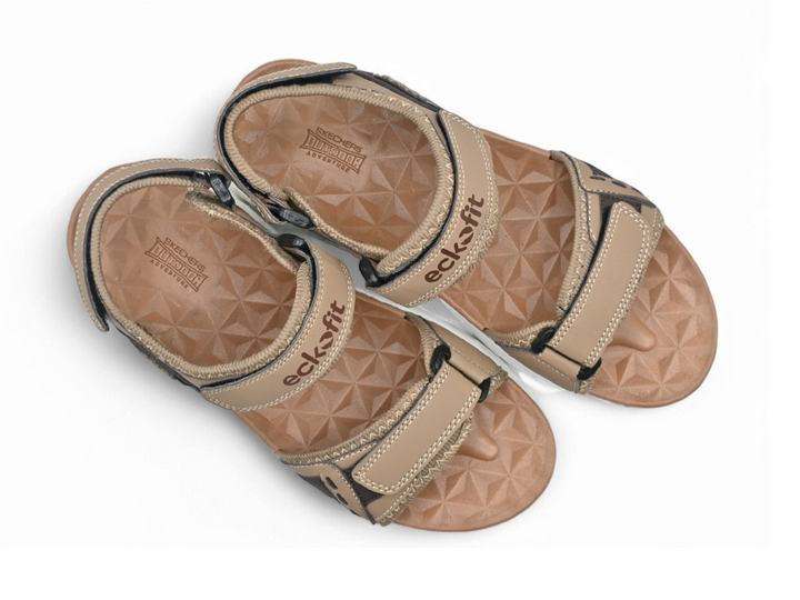 Men Beige Sandals pair top