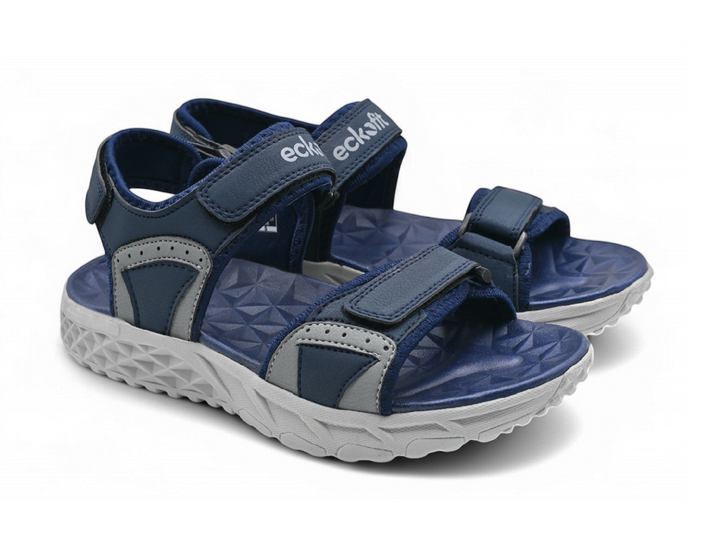 Men Blue Sandals Pairs side