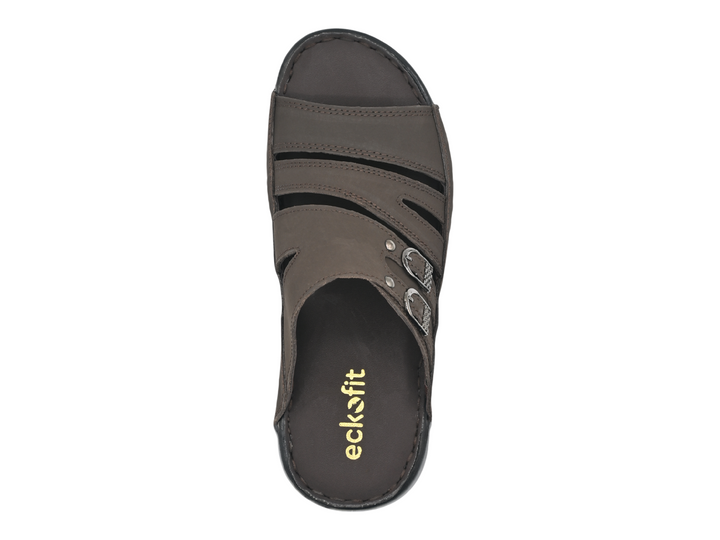 Men Espresso Casual Slippers top