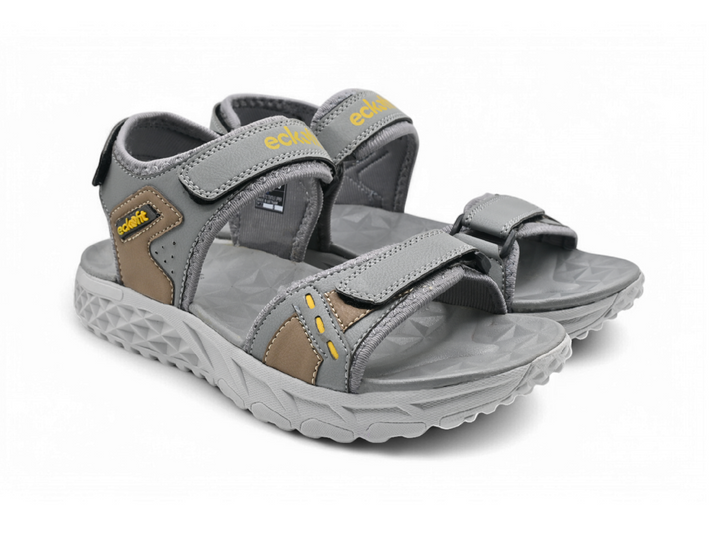 Men Grey Sandals pair side