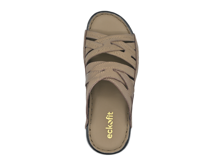 Men olive soft slippers (top)