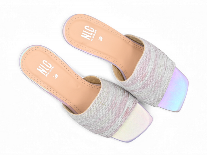 Multi colored slippers for women pair (top)