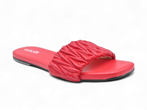 Red slippers for women