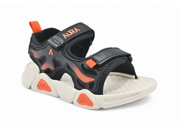 Soft black sandals for kids