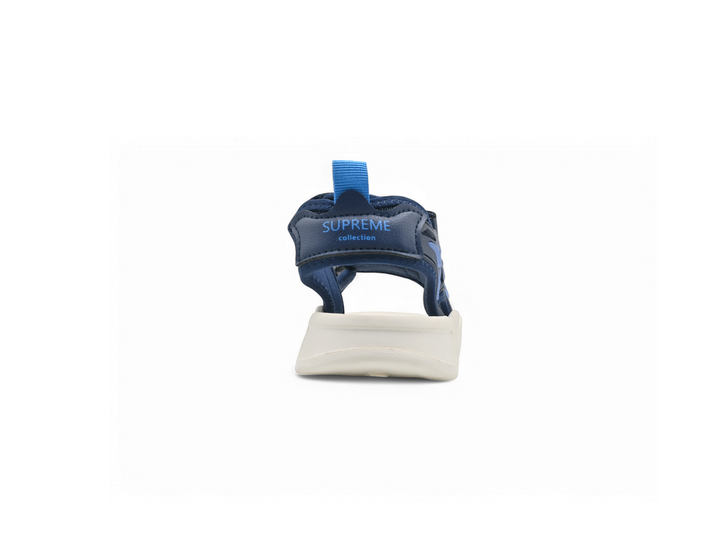 Soft navy sandals for kids (back)