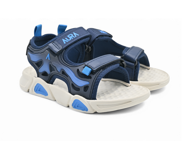 Soft navy sandals for kids pair