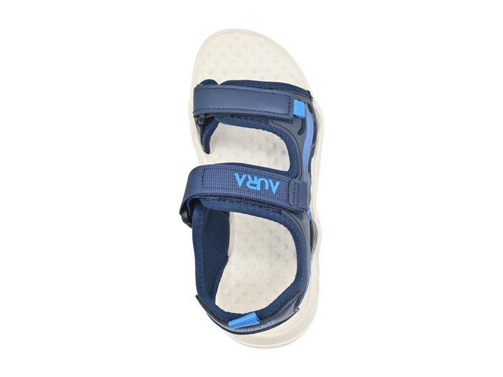 Soft navy sandals for kids (top)