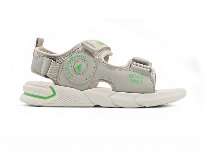 Sports grey sandals for boys (side)