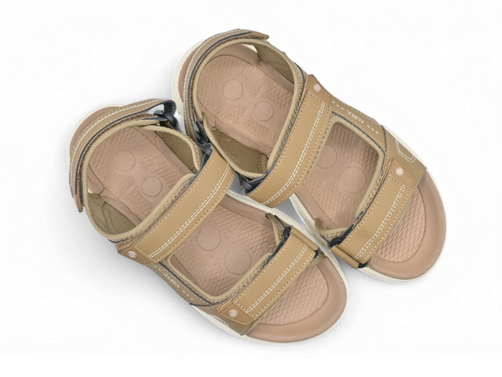 casual  beige sandals pair (top)