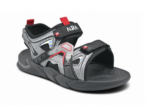 casual black boys sandals