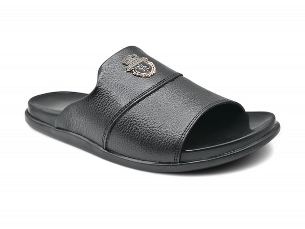 casual black men slipper