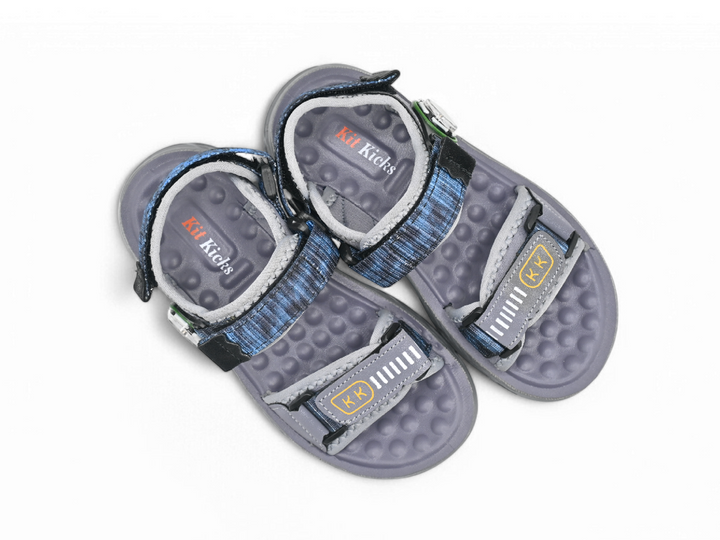 casual grey kids sandals pairs (top)