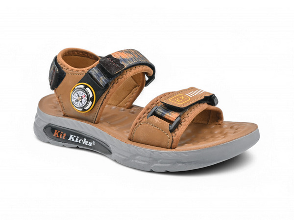 casual mustard kids sandals