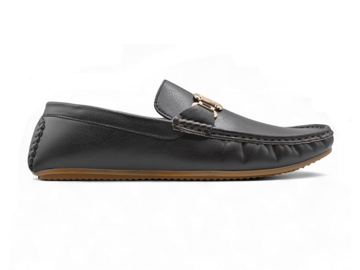 classic brown men's loafers (side)