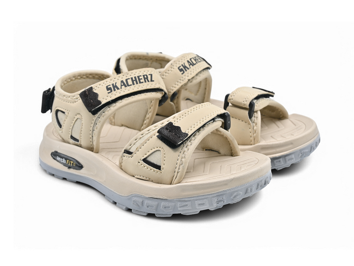 light beige sandals for boys pair