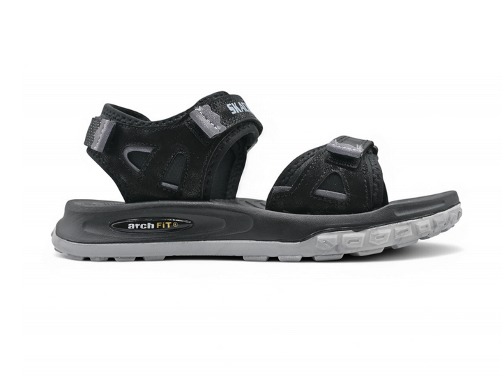 light black sadals for kids (side)