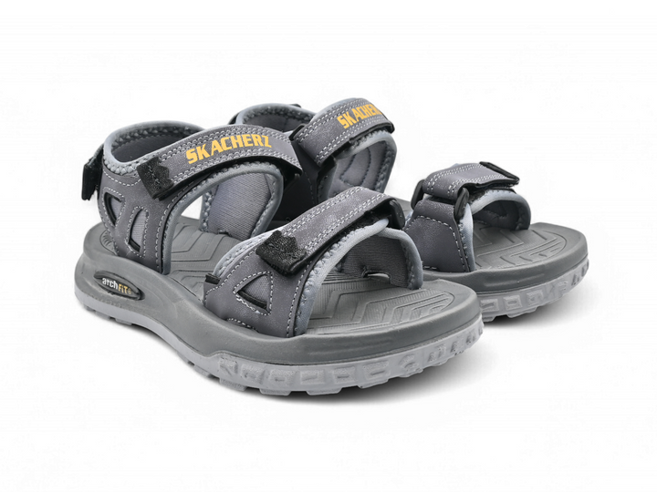 light grey sandals for boys pair