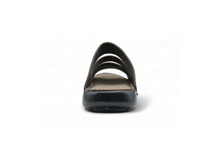 light olive slippers for men (back)