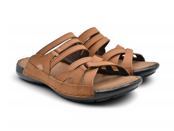 soft mustard slippers for men (pair)